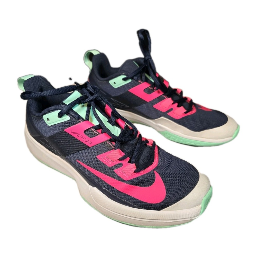 💥 RARE Nike Court Vapor Lite Low Obsidian Hyper Pink Mens 6.5/ Womens Sz.8